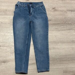 Fashion Nova Blue Ankle Jeans